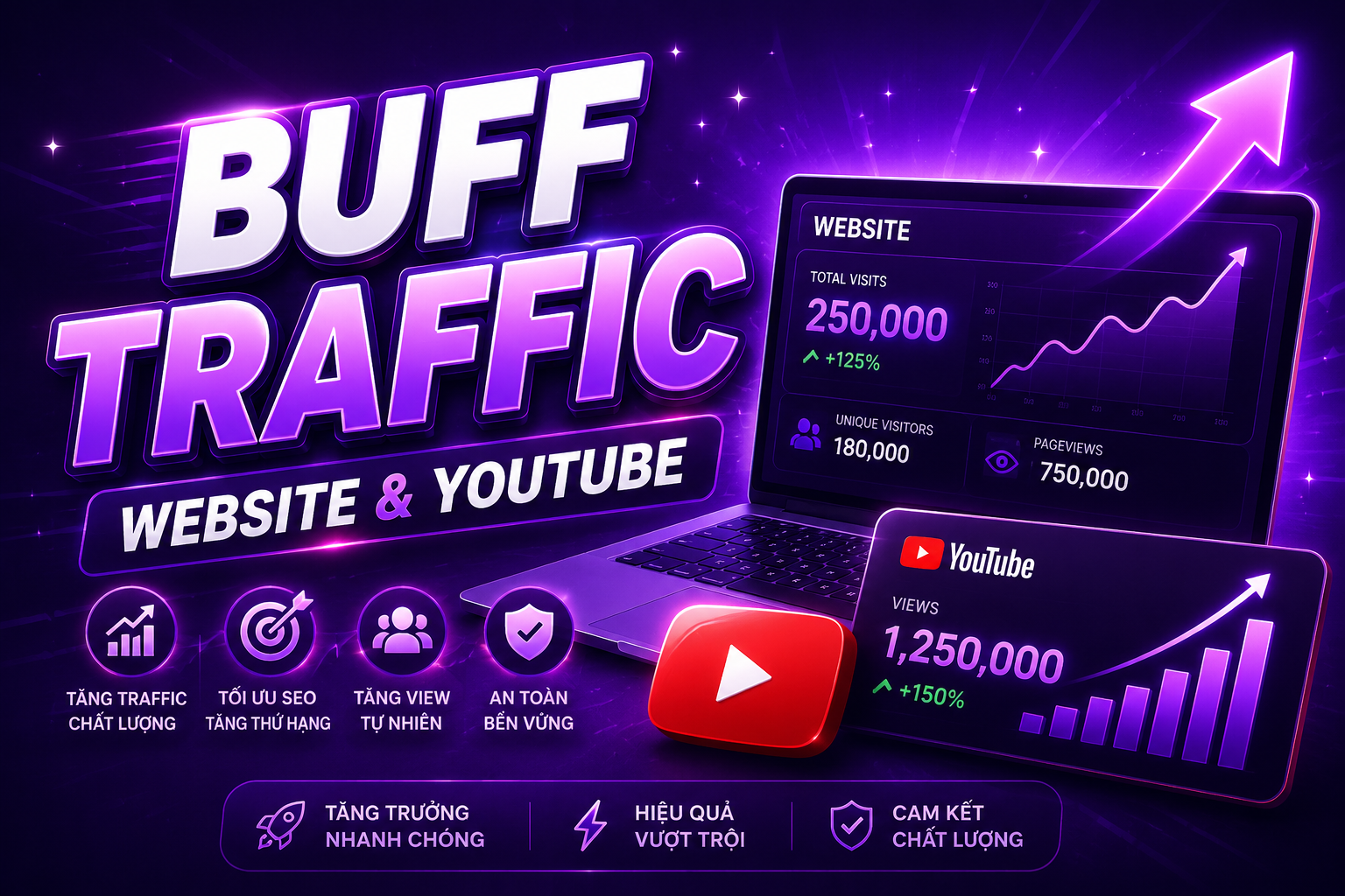 Tool SEO Buff Trafffic Website + Youtube